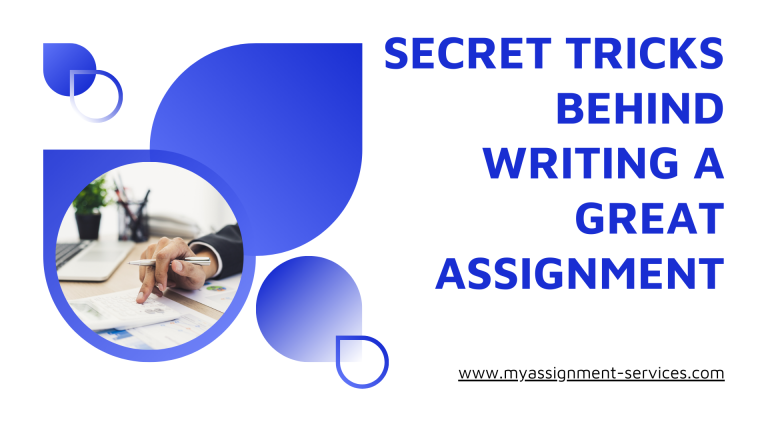 A blue colour template. Secret Tricks Behind Writing A Great Assignment
