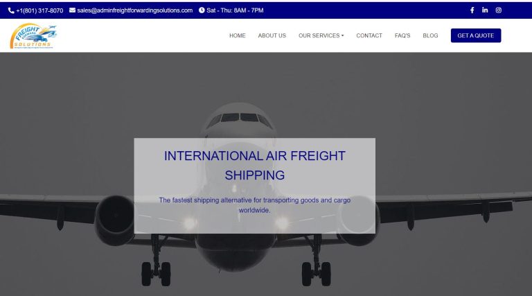 international air freight shipping companies